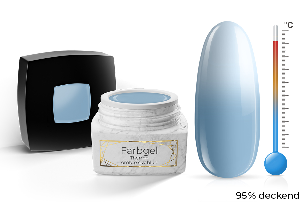 Jolifin LAVENI PRO Farbgel - Thermo ombré sky blue 5ml