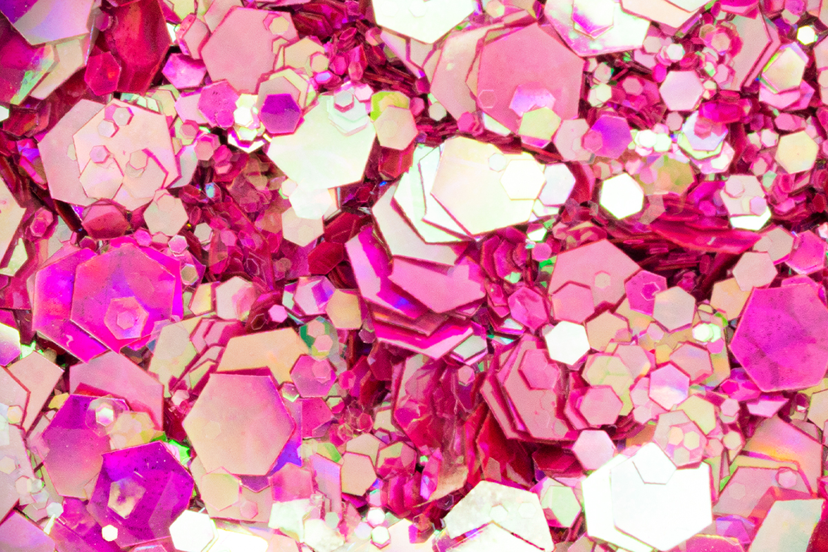 Jolifin Supernova Glitter - hologram pink