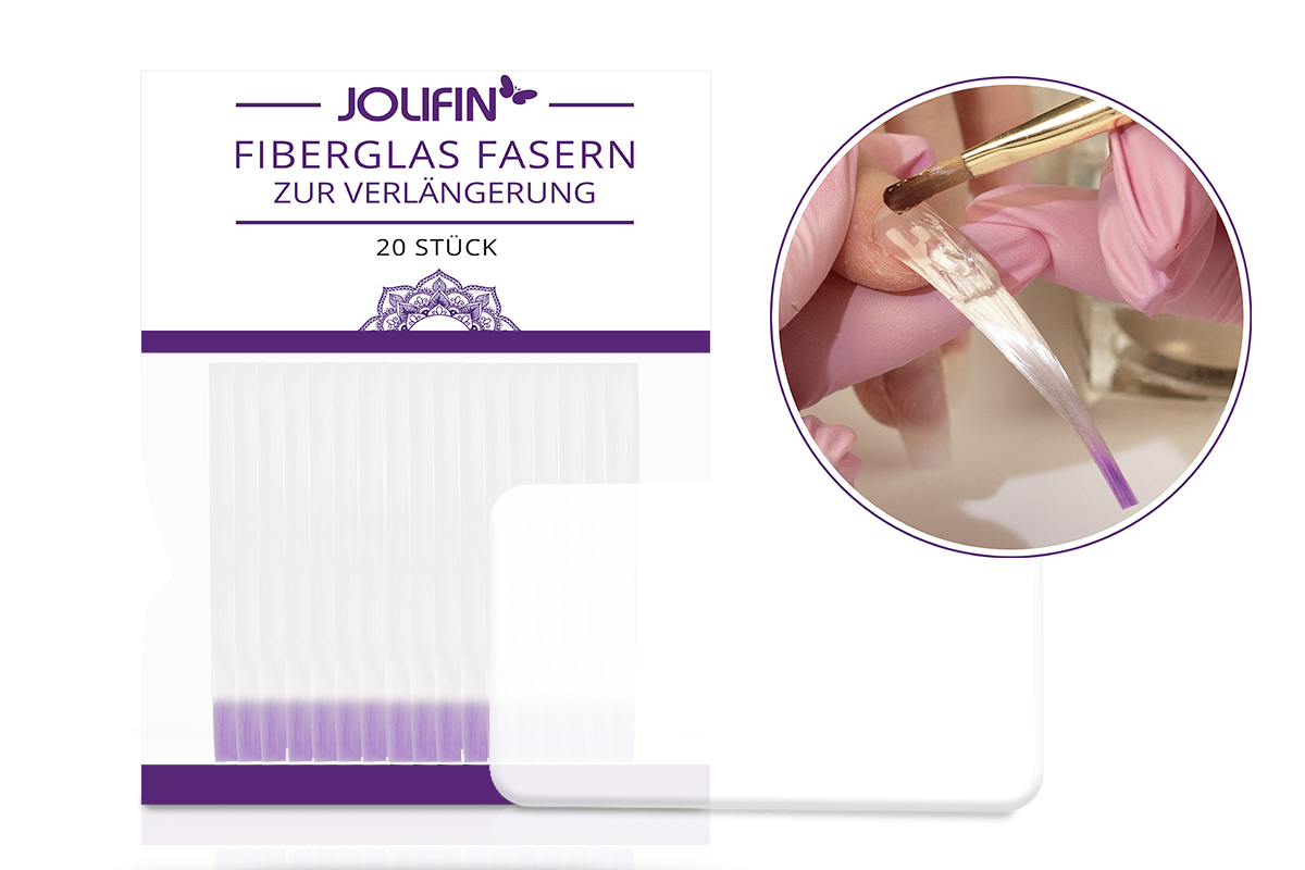 Jolifin Fibreglass Fibres for Extension 20pcs.