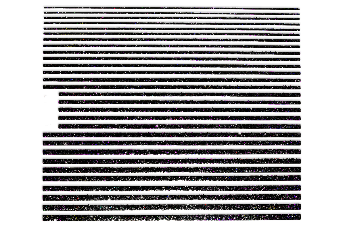 Jolifn LAVENI XL Sticker - Glitter Stripes black hologram