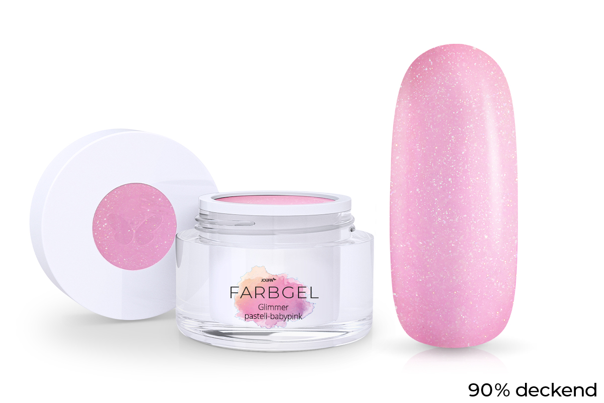 Jolifin Farbgel Glimmer pastell-babypink 5ml