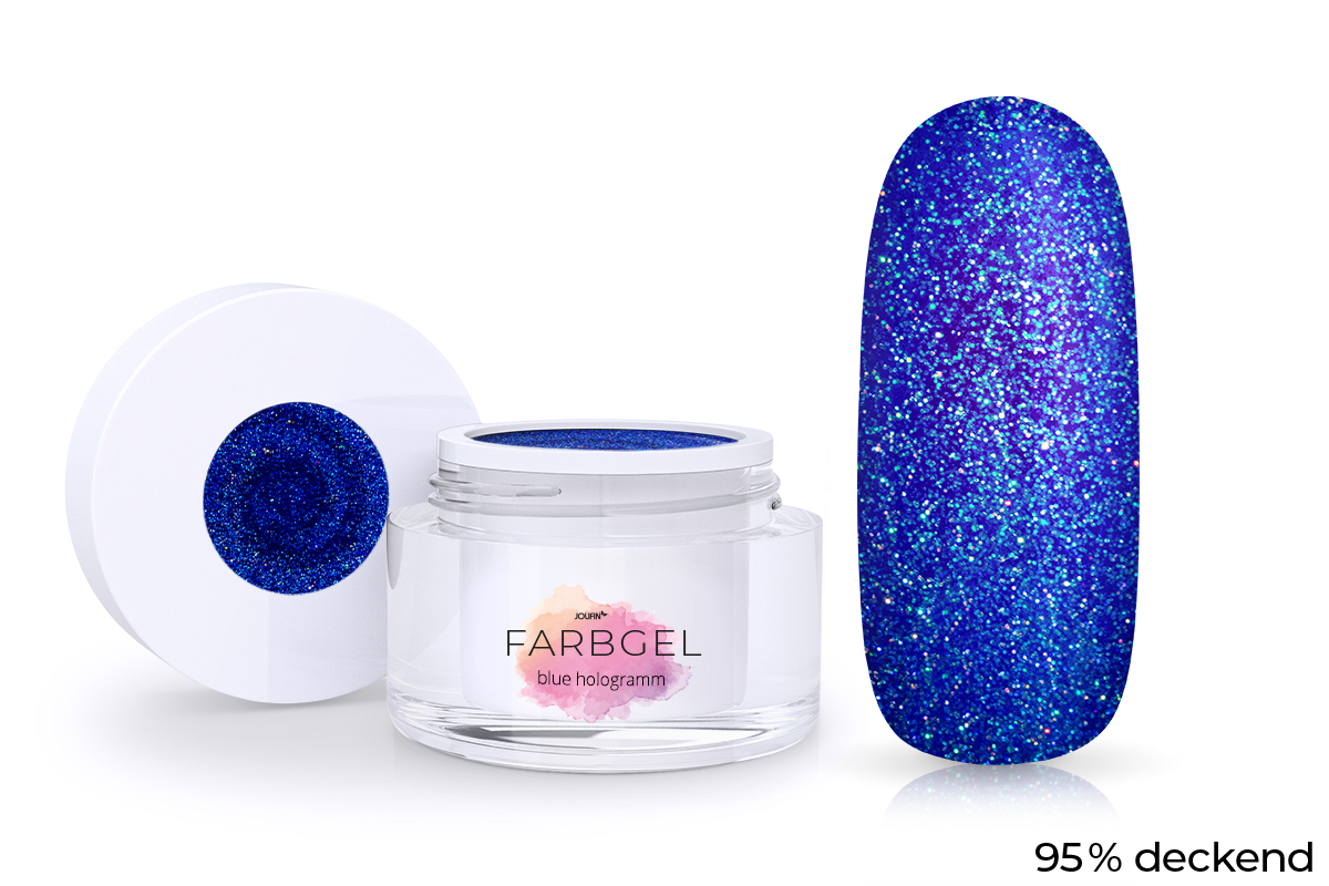Jolifin colour gel blue hologram 5ml