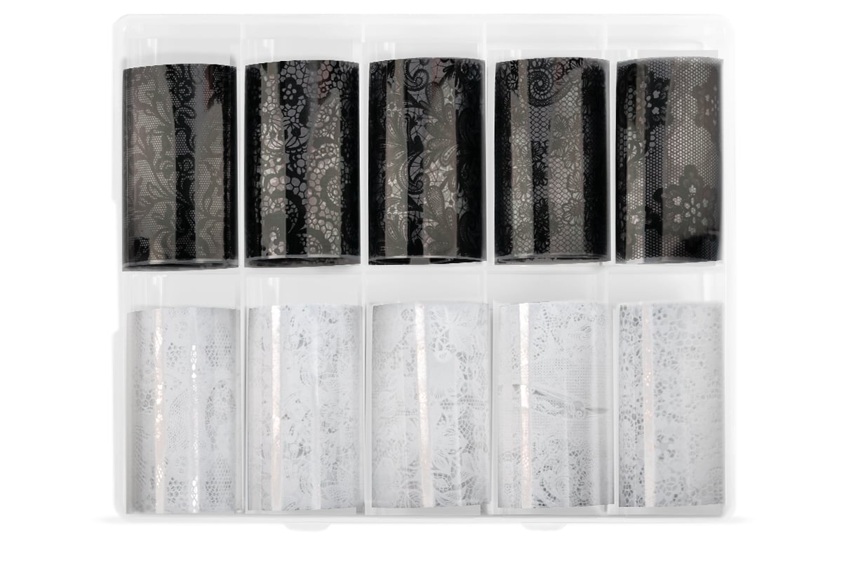 Jolifin Transfer-Nagelfolien Box - Lace