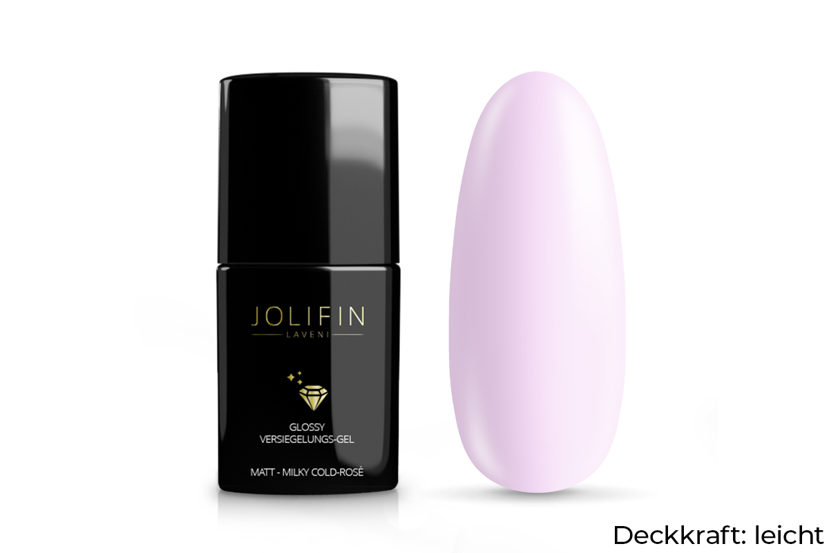 Jolifin LAVENI Quick Sealing Gel matt - milky cold-rosé 11ml
