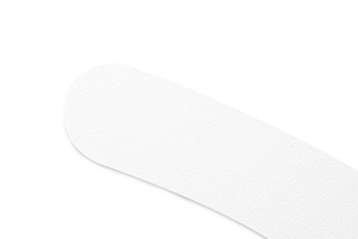 File curved white 100/180