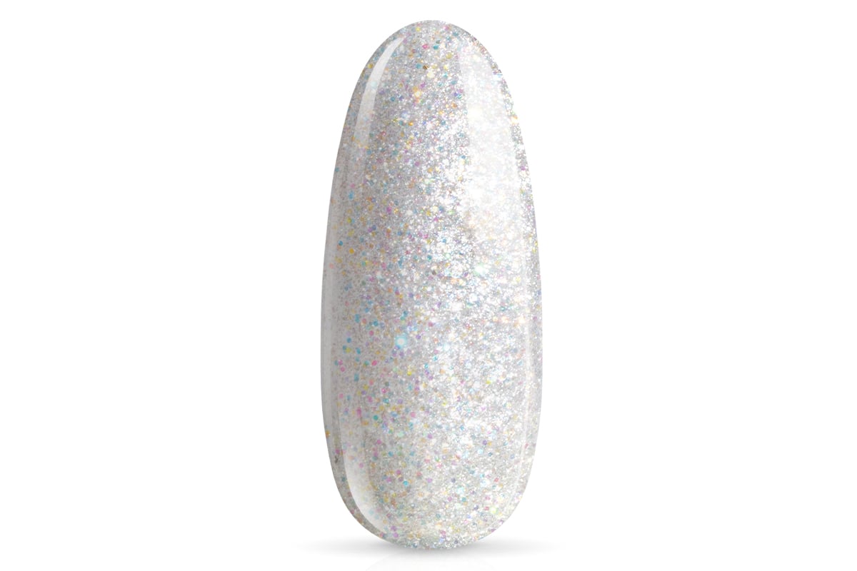 Jolifin LAVENI Farbgel - white hologram Glitter 5ml