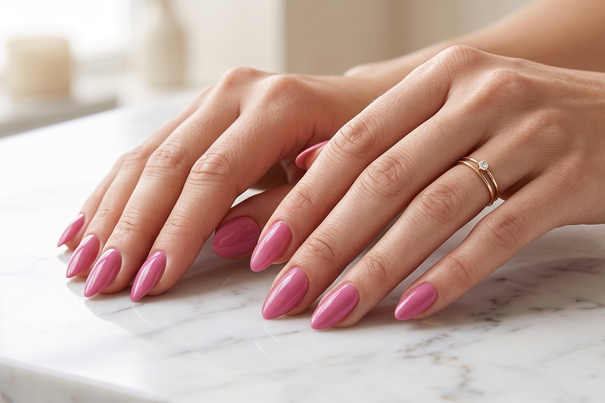 Jolifin LAVENI 3in1 Shellac - fuchsia pink 10ml