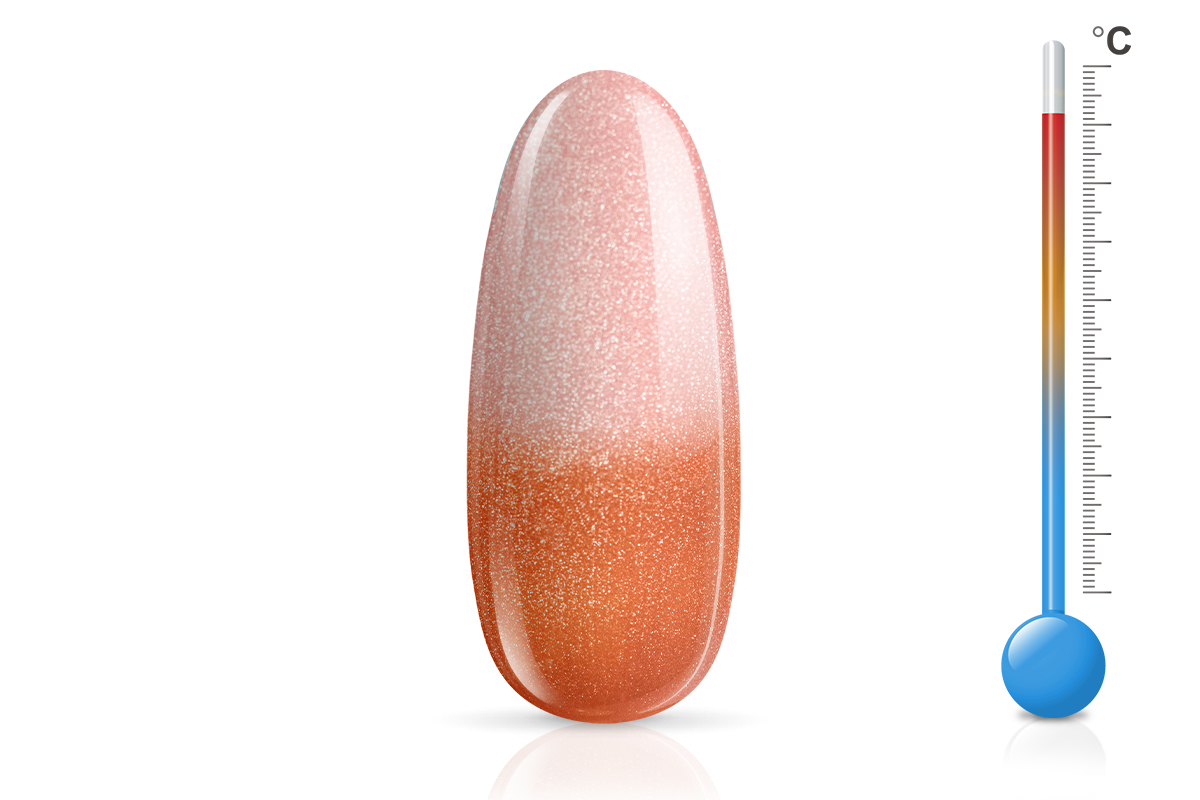Jolifin LAVENI Shellac - Thermo pearly autumn red-rose 10ml