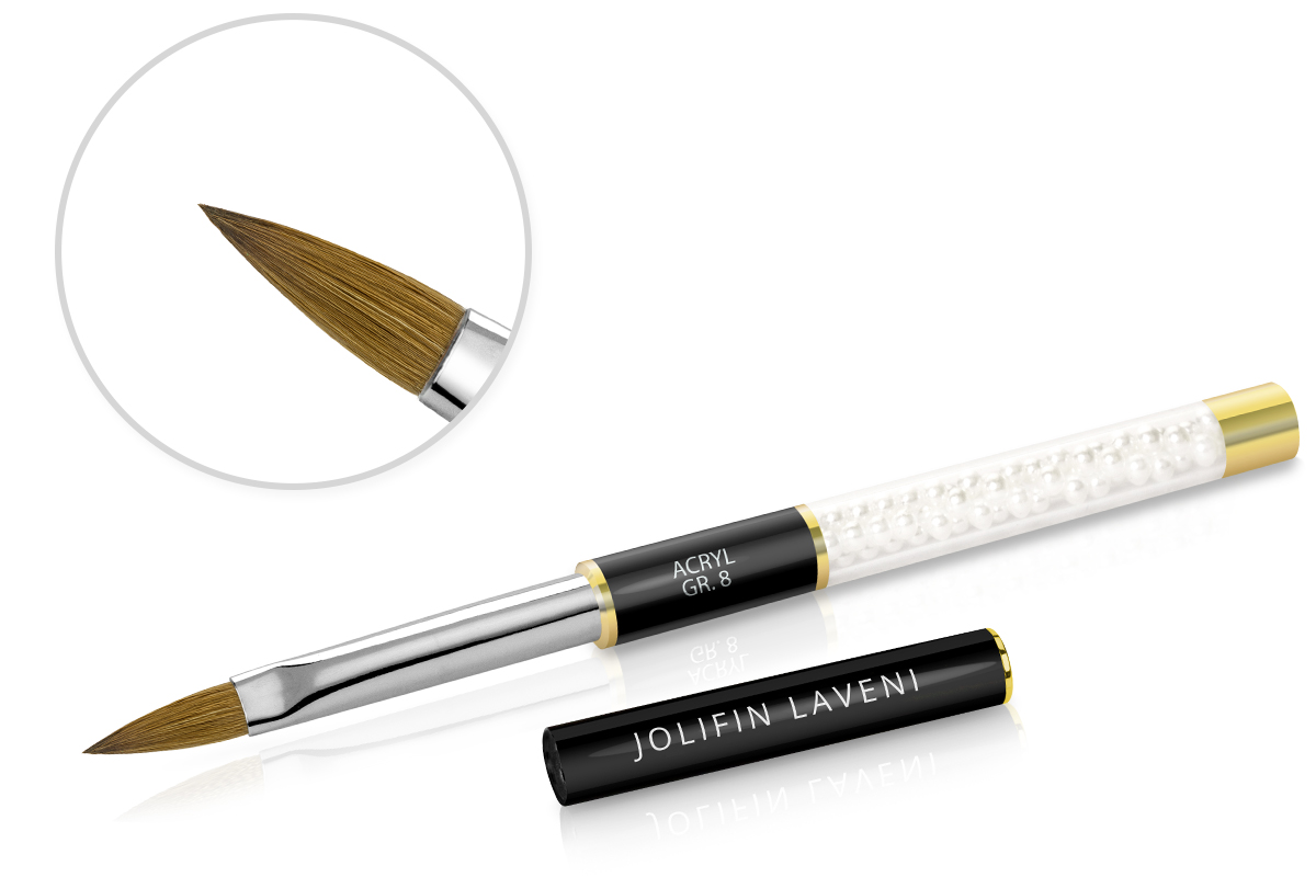 Jolifin LAVENI Pearly Brush - Acrylic size 8
