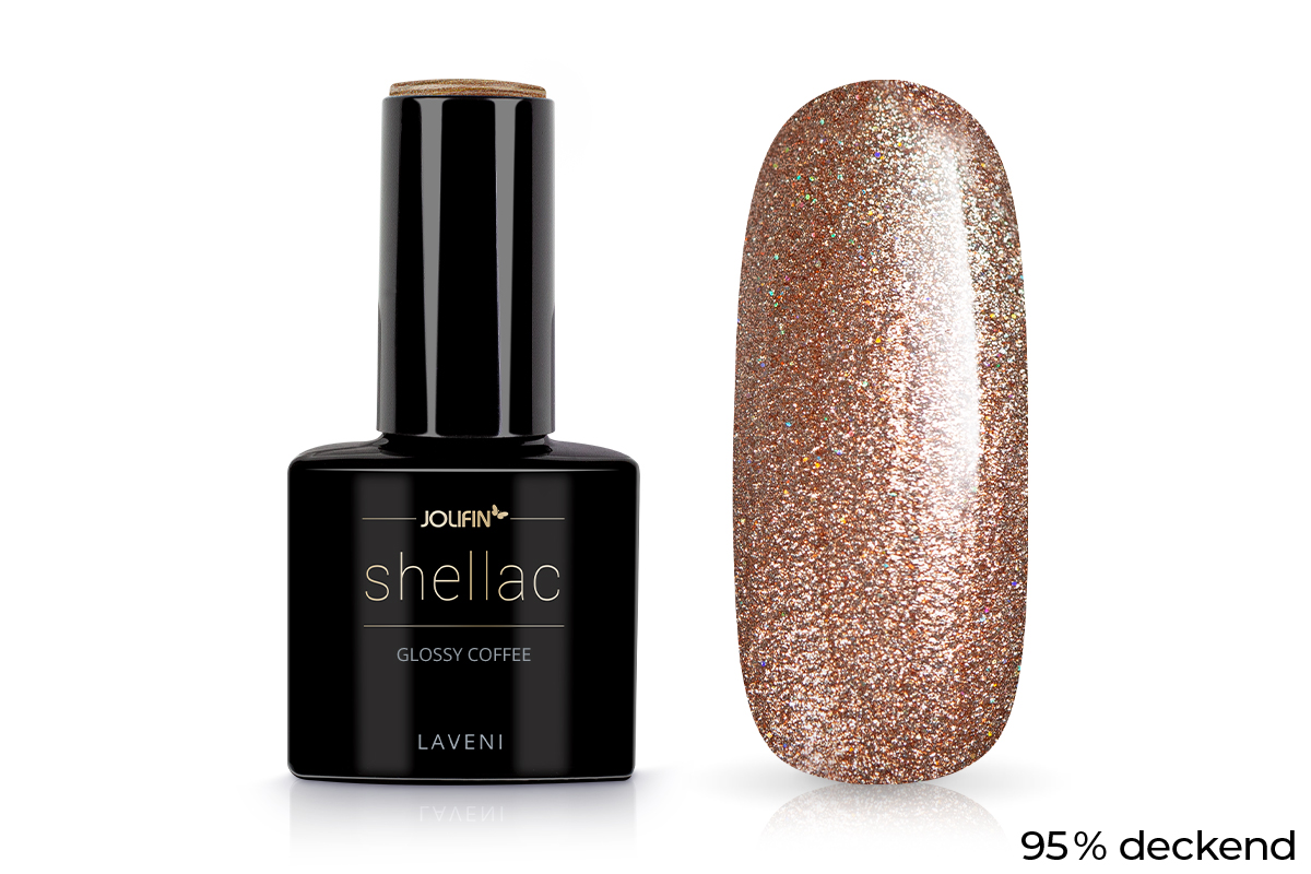 Jolifin LAVENI Shellac - glossy coffee 10ml