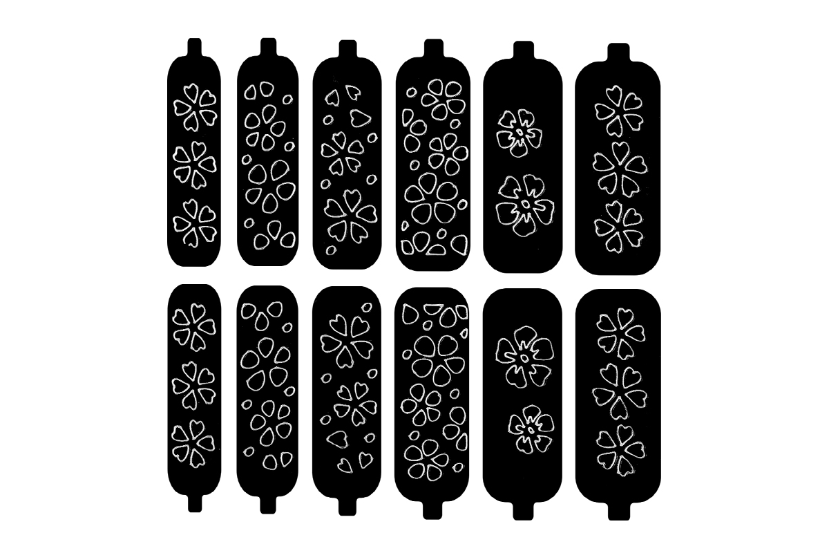 Jolifin Airbrush and Nail Polish Stencil No. 38