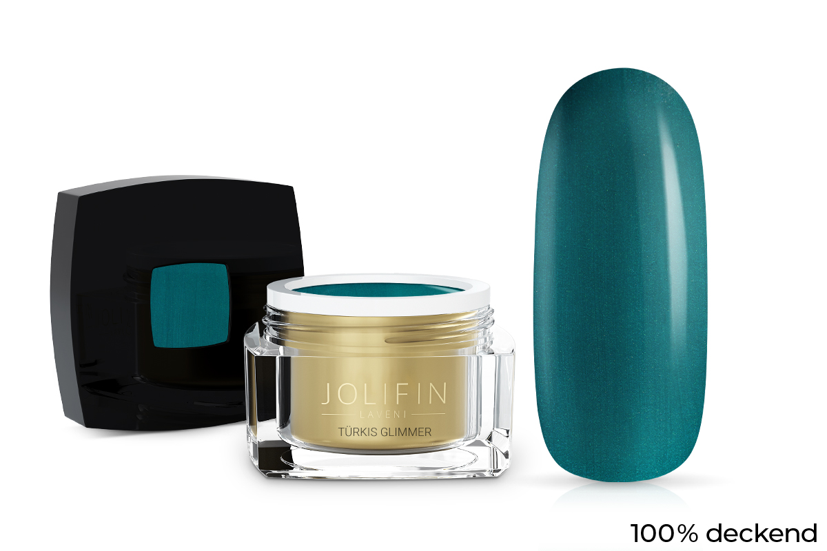 Jolifin LAVENI Colour Gel - turquoise mica 5ml