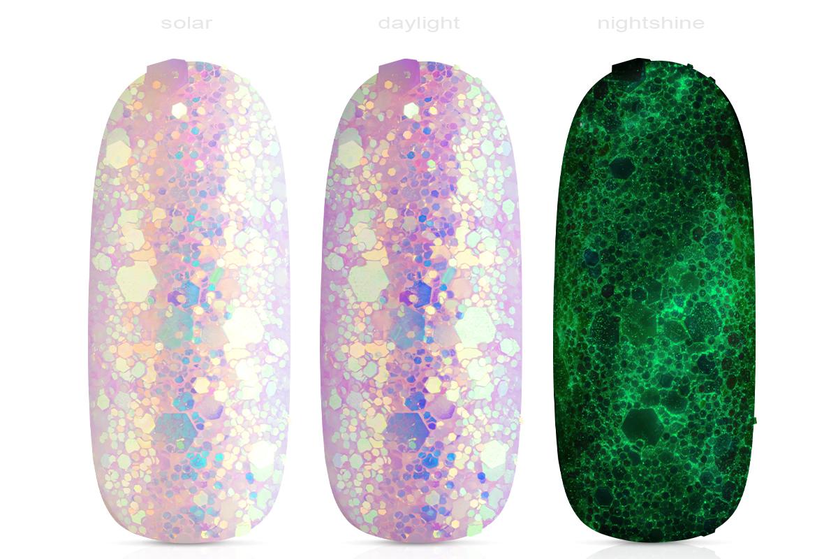 Jolifin LAVENI Solar & Nightshine Glitter - pink-peach