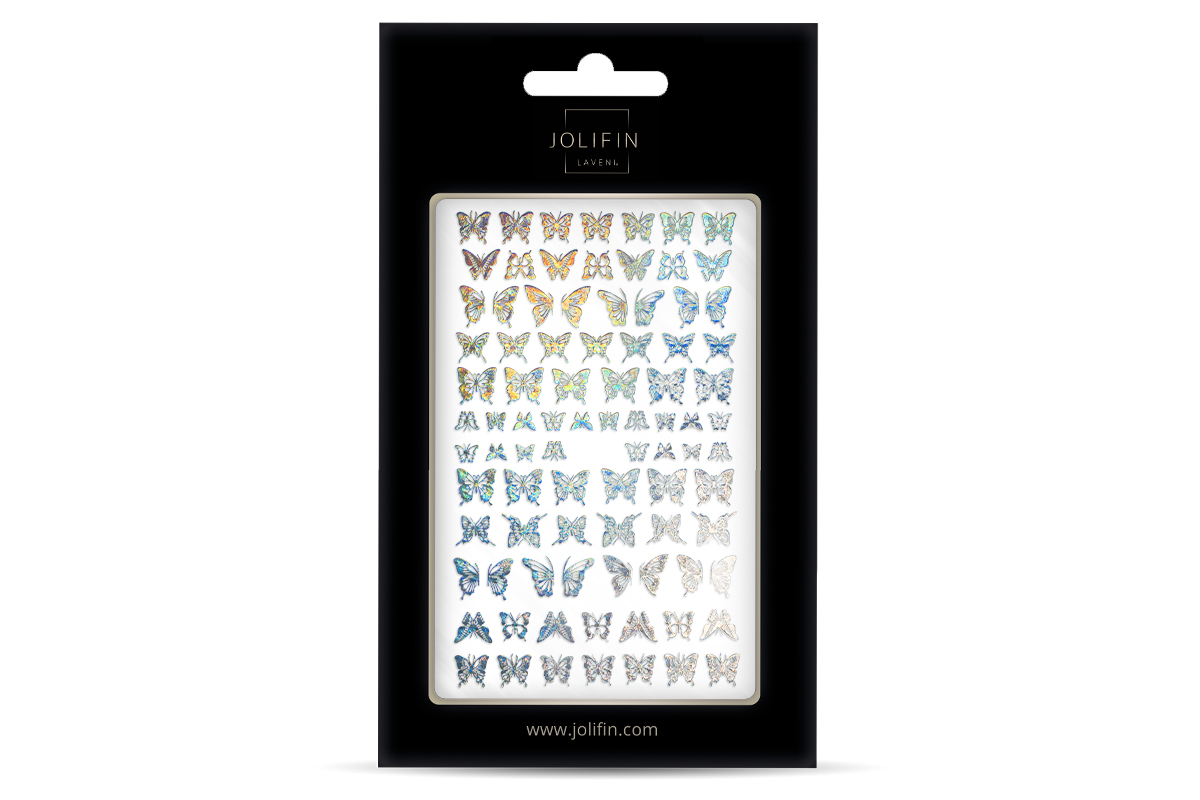 Jolifin LAVENI XL Sticker - Butterfly Hologram No. 3