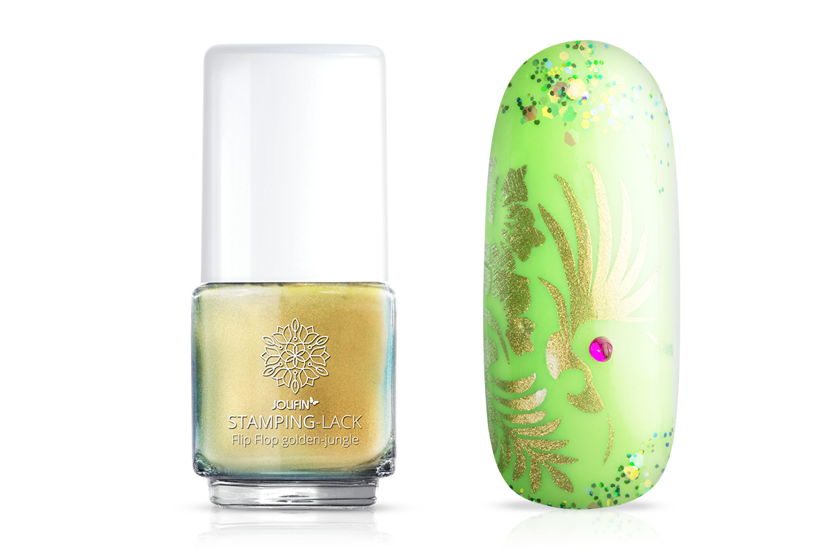 Stamping varnish - Flip Flop golden-jungle 12ml