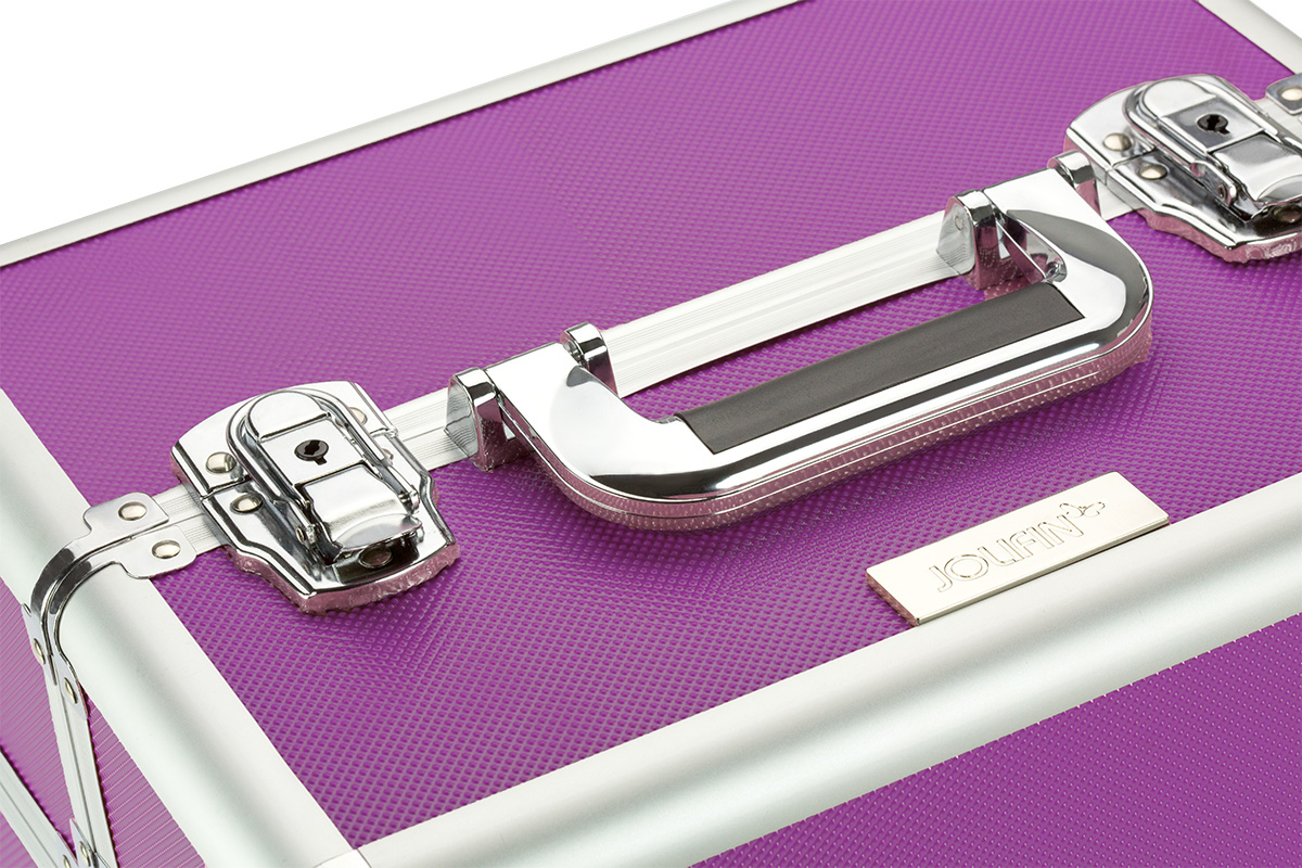 Mobile cosmetics case purple