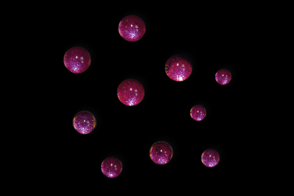 Jolifin half pearls - Bubbles FlipFlop pink & peach