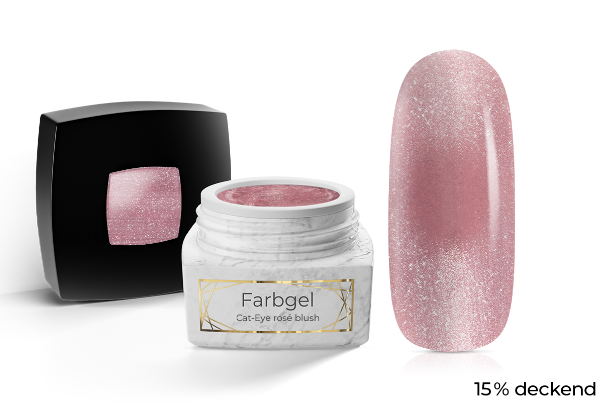 Jolifin LAVENI PRO Farbgel - Cat-Eye rosé blush 5ml