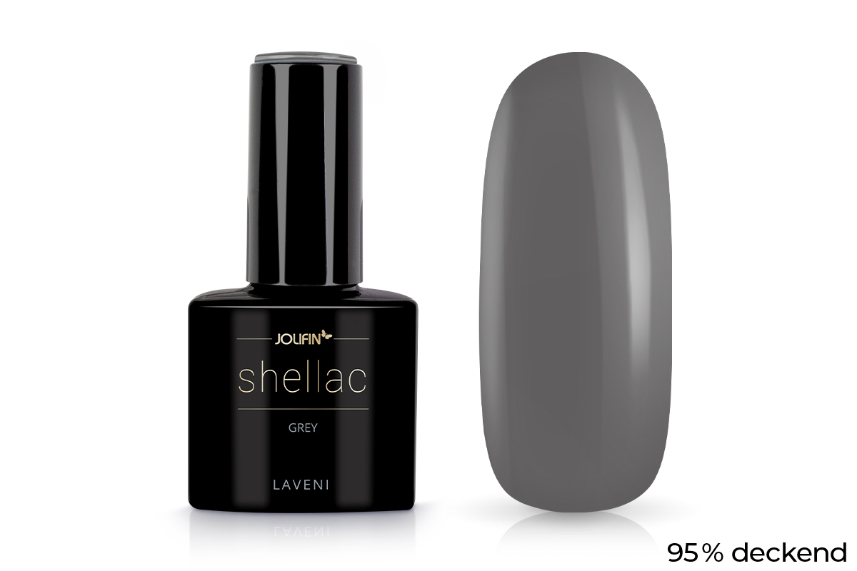 Jolifin LAVENI Shellac - grey 10ml
