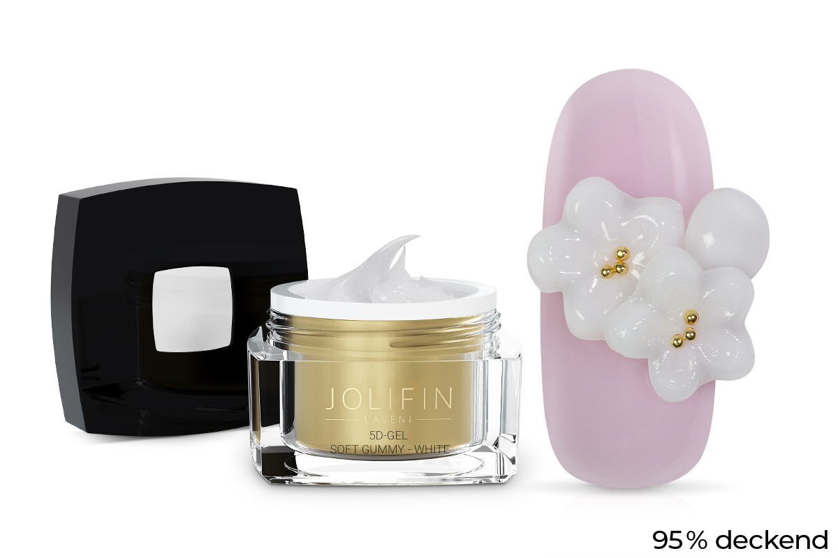 Jolifin LAVENI 5D-Gel - white 5ml