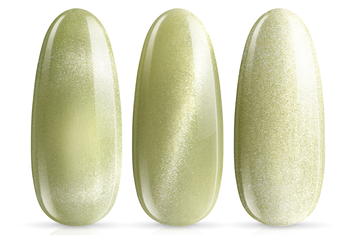 Jolifin LAVENI Shellac - Cat-Eye satin jade 10ml