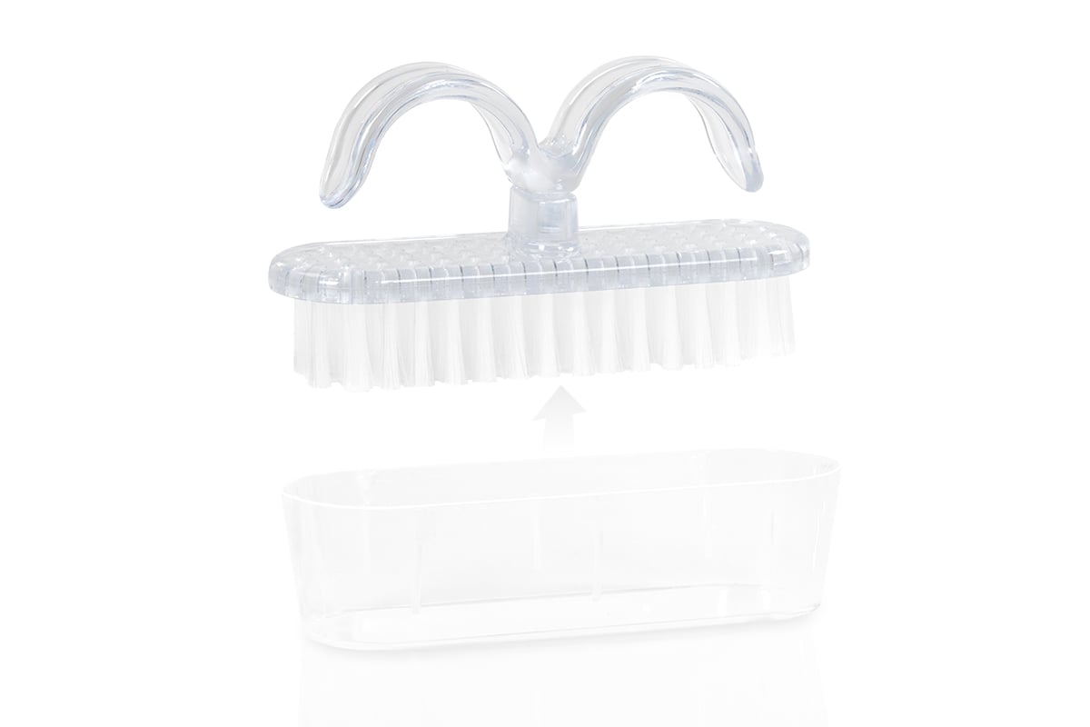 Jolifin Staubbürste mit Griff - clear