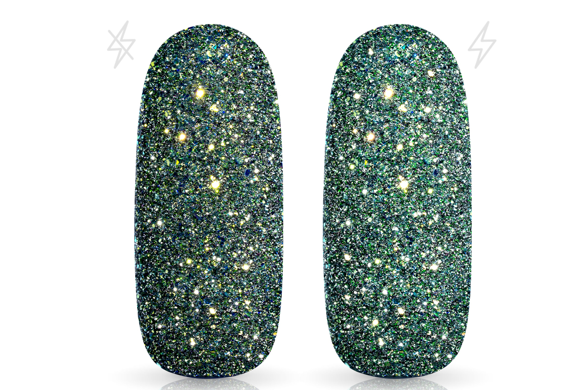 Jolifin LAVENI FlashOn glitter powder - golden blue