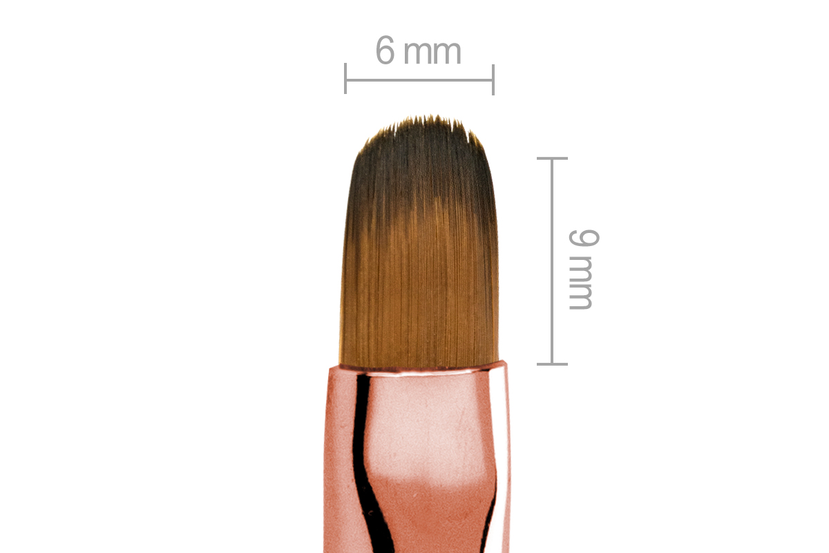 Jolifin Gemstone Gel Brush Rosé - oval size 8