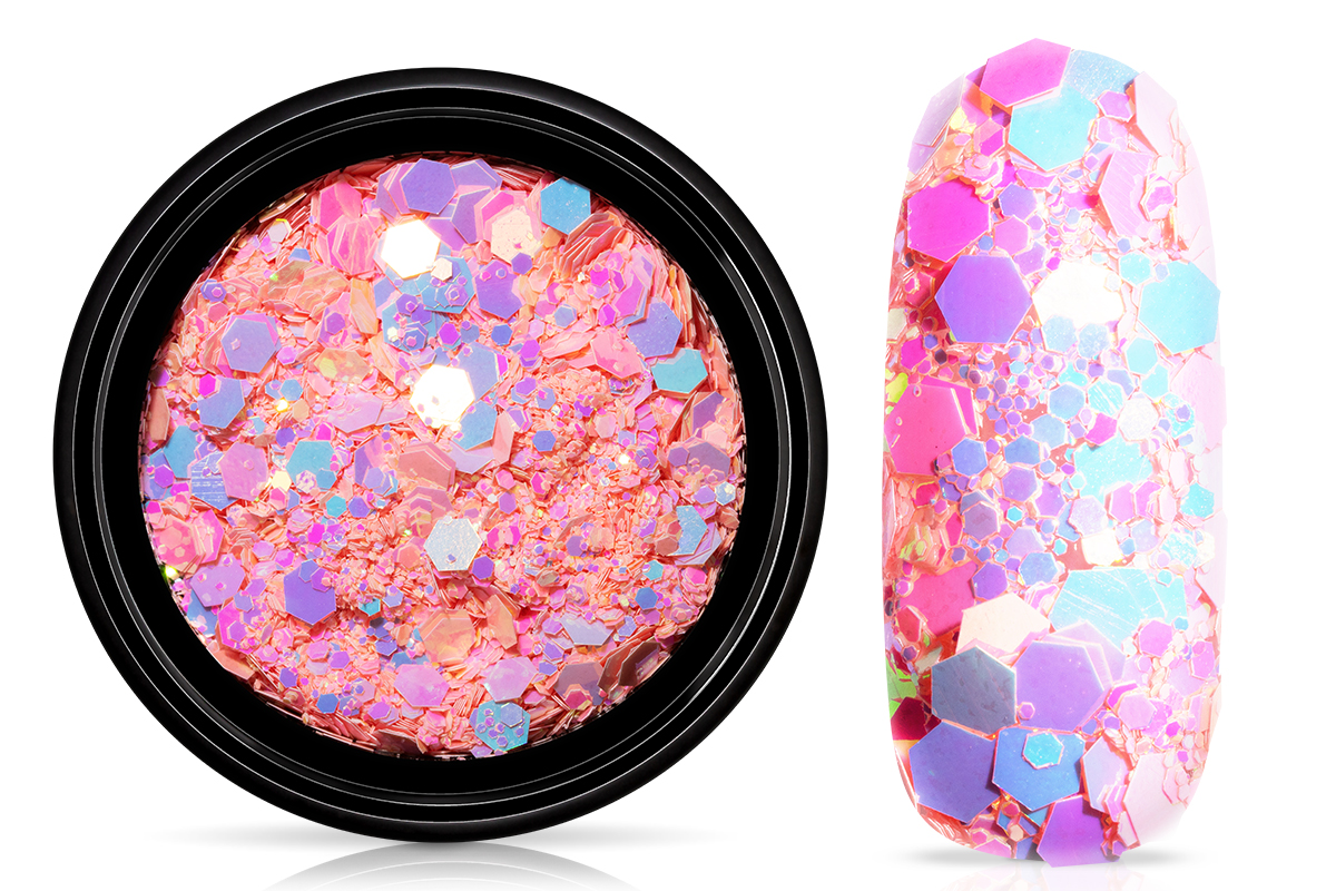 Jolifin LAVENI Chameleon Glittermix - pastel pink