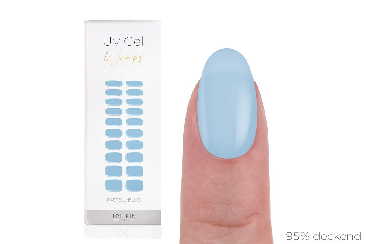 Jolifin LAVENI UV Gel-Wraps - pastell-blue