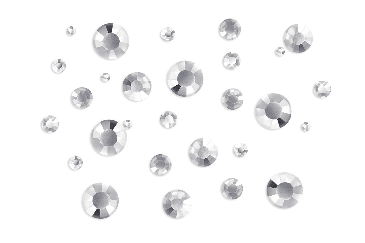 Jolifin rhinestone display - silver