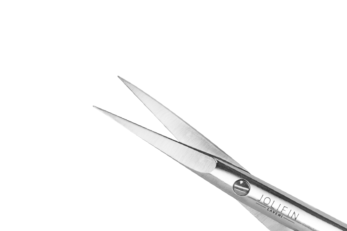 Jolifin LAVENI - Cuticle scissors Professional comfort pink