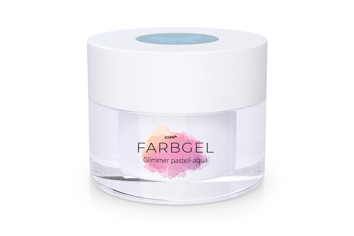 Jolifin Colour Gel Glimmer pastel-aqua 5ml