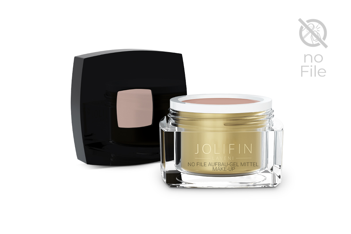 Jolifin LAVENI - No File Aufbau-Gel mittel make-up 5ml