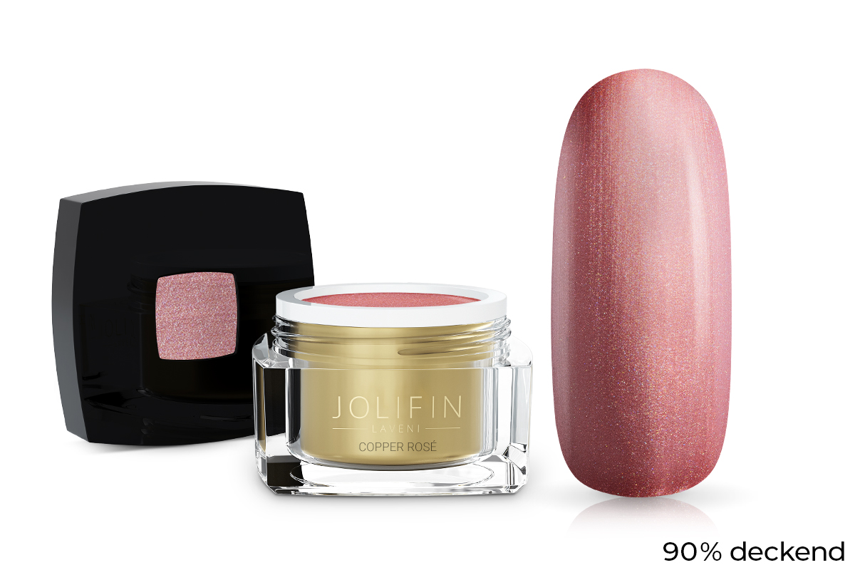Jolifin LAVENI colour gel - copper rose 5ml