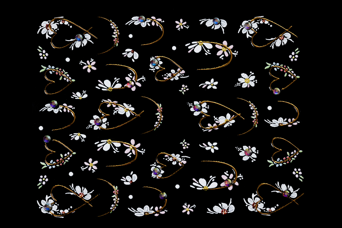 Jolifin LAVENI Strass-Sticker - Nr. 6