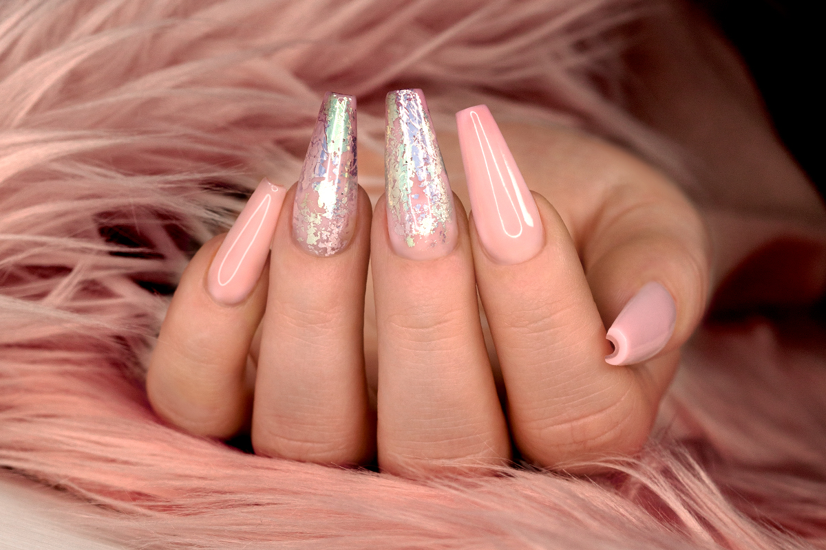 Jolifin Transfer Nail Foil XL - Aurora Pearl silver