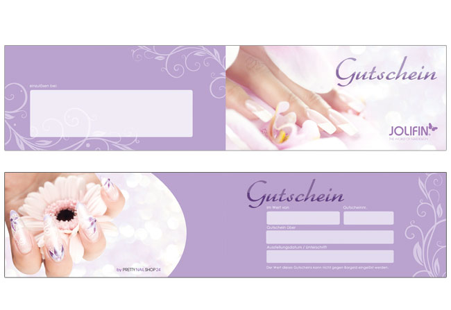 Jolifin studio vouchers for your customers 50 pcs.