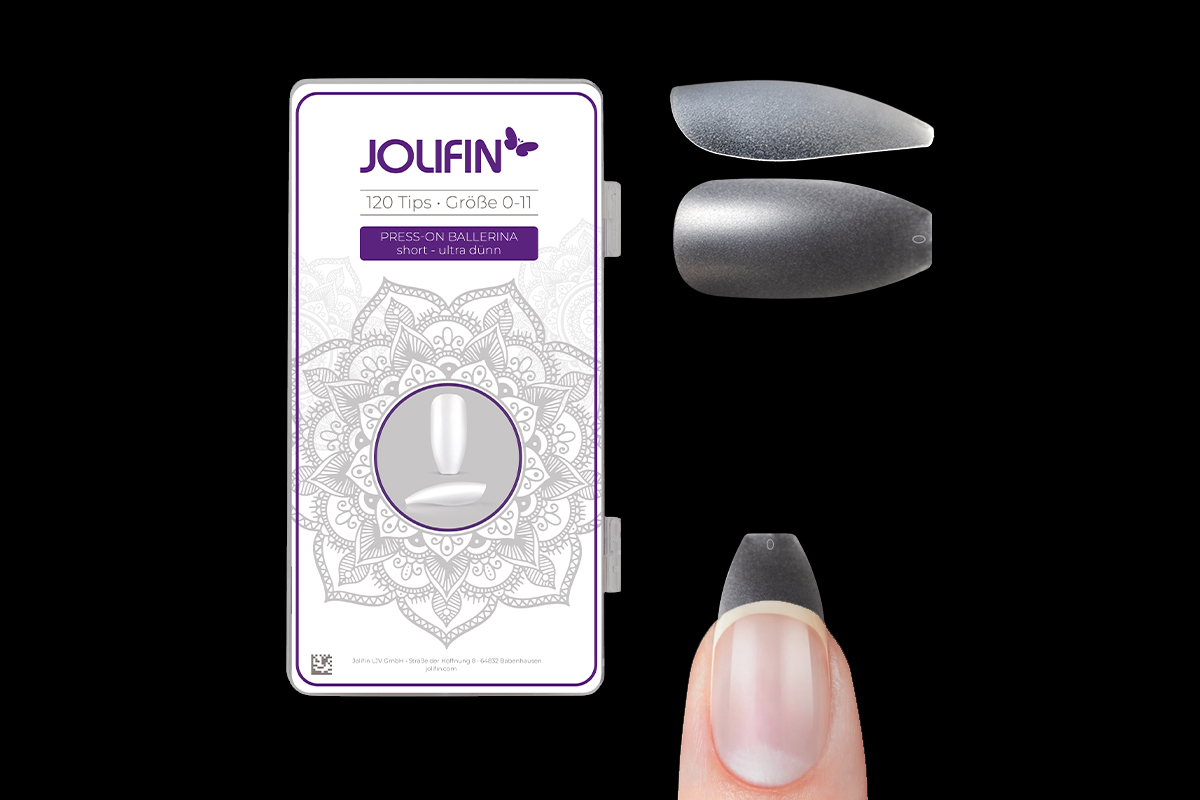 Jolifin 120er Tipbox Press-On Ballerina short - ultra dünn