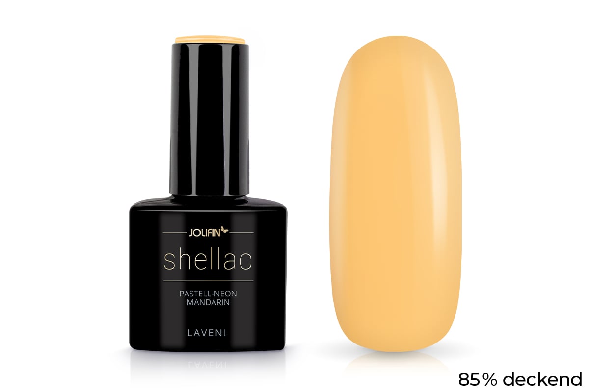 Jolifin LAVENI Shellac - pastell-neon mandarin 10ml