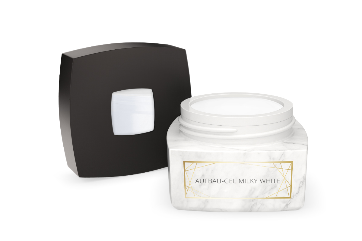 Jolifin LAVENI PRO - Aufbau-Gel milky white 15ml