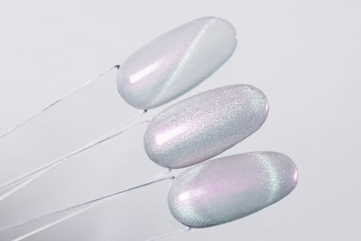 Jolifin LAVENI Shellac - Cat-Eye aurora pearl rose 10ml