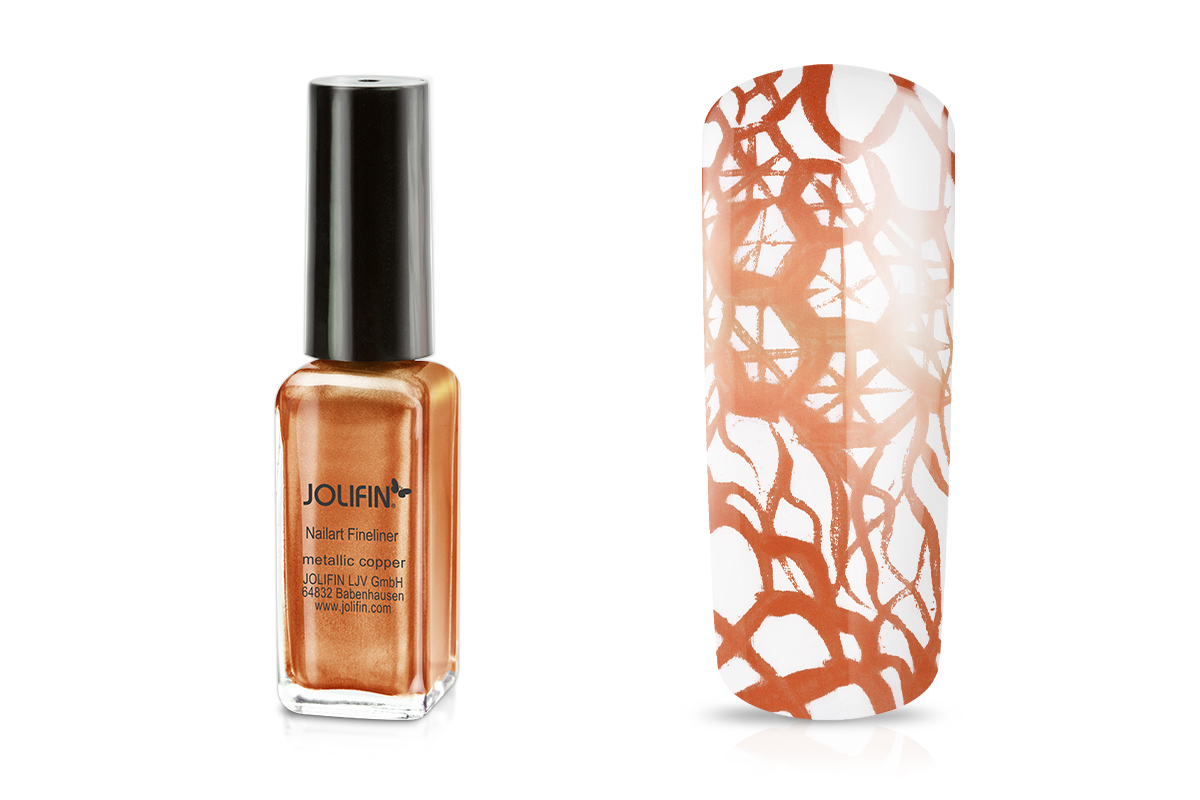 Jolifin Nail Art Fineliner metallic copper 10ml