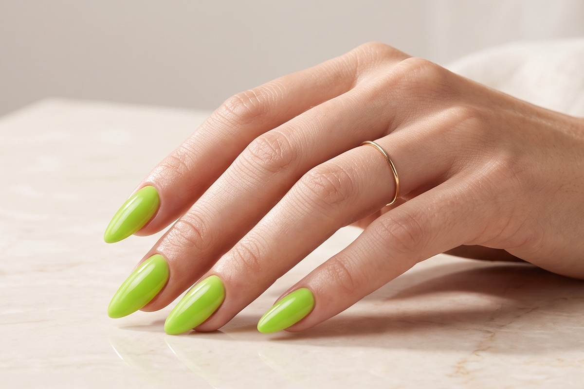 Jolifin LAVENI Shellac - hypnotising green 10ml