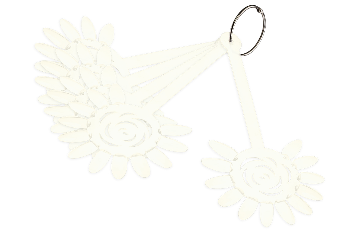 Jolifin presentation display flower - set of 5 natural
