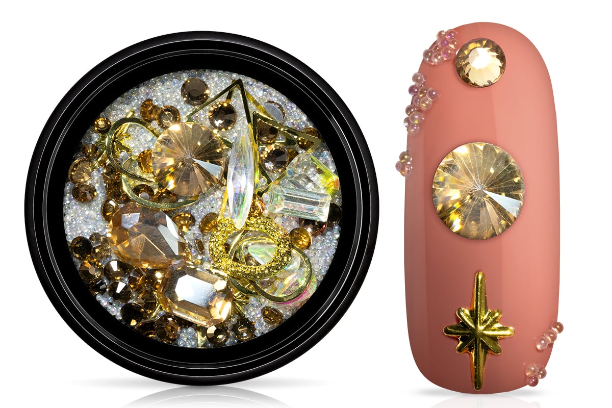 Jolifin LAVENI Luxury Nail Art Mix - crystal nude