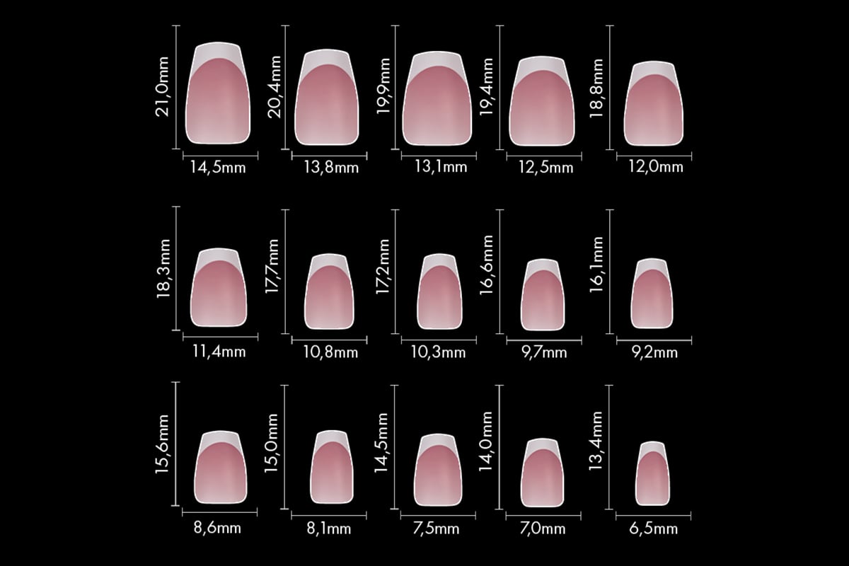 Jolifin 150er Tipbox Press-On Coffin - French make-up