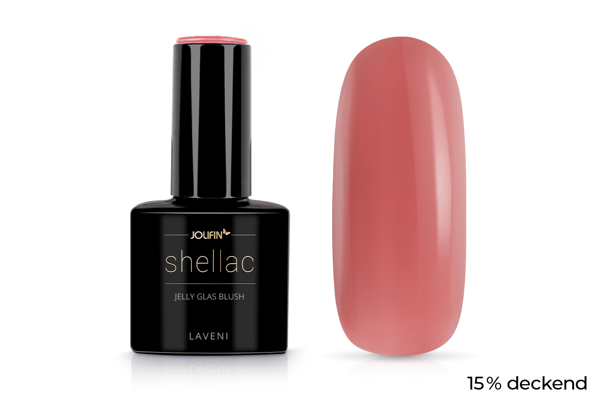 Jolifin LAVENI Shellac - Jelly Glass blush 10ml