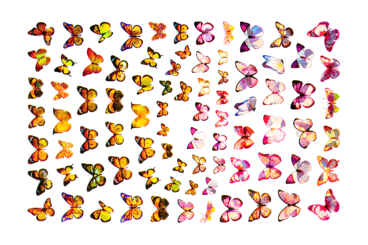 Jolifin LAVENI XL Sticker - Butterfly Hologram No. 6