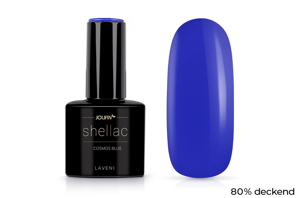 Jolifin LAVENI Shellac - cosmos blue 10ml